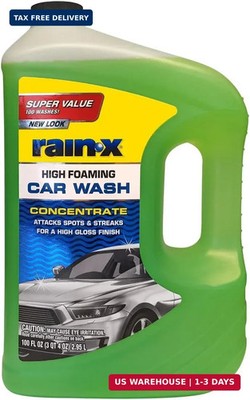 Rain-X 620191 Car Wash - 100 fl oz. High-Foaming, Concentrated Formula for Great