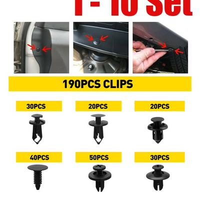 #ad #ad 190 1900X Clips for Plastic Hole Retainer Rivets Fender Pin Fastener Push Bumper $10.44