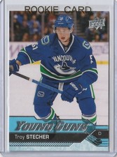 2016-17 UD Upper Deck Young Guns Troy Stecher Rookie Card RC #475 Mint. rookie card picture