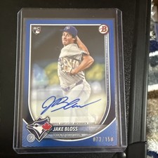 2025 Bowman Jake Bloss /150 Color Match Auto Toronto Blue Jays Rc 🌟 Sp
