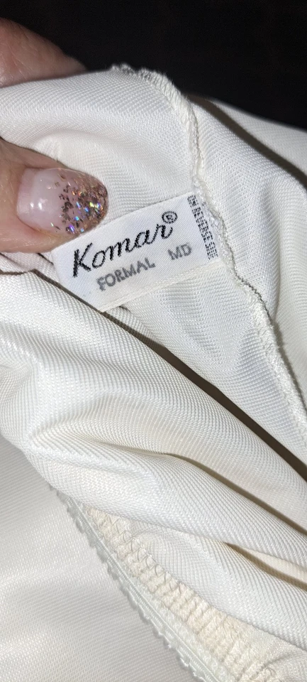 Vtg  Long Formal Taffeta Half Slip Komar Med High Slit - Изображение 2 из 3