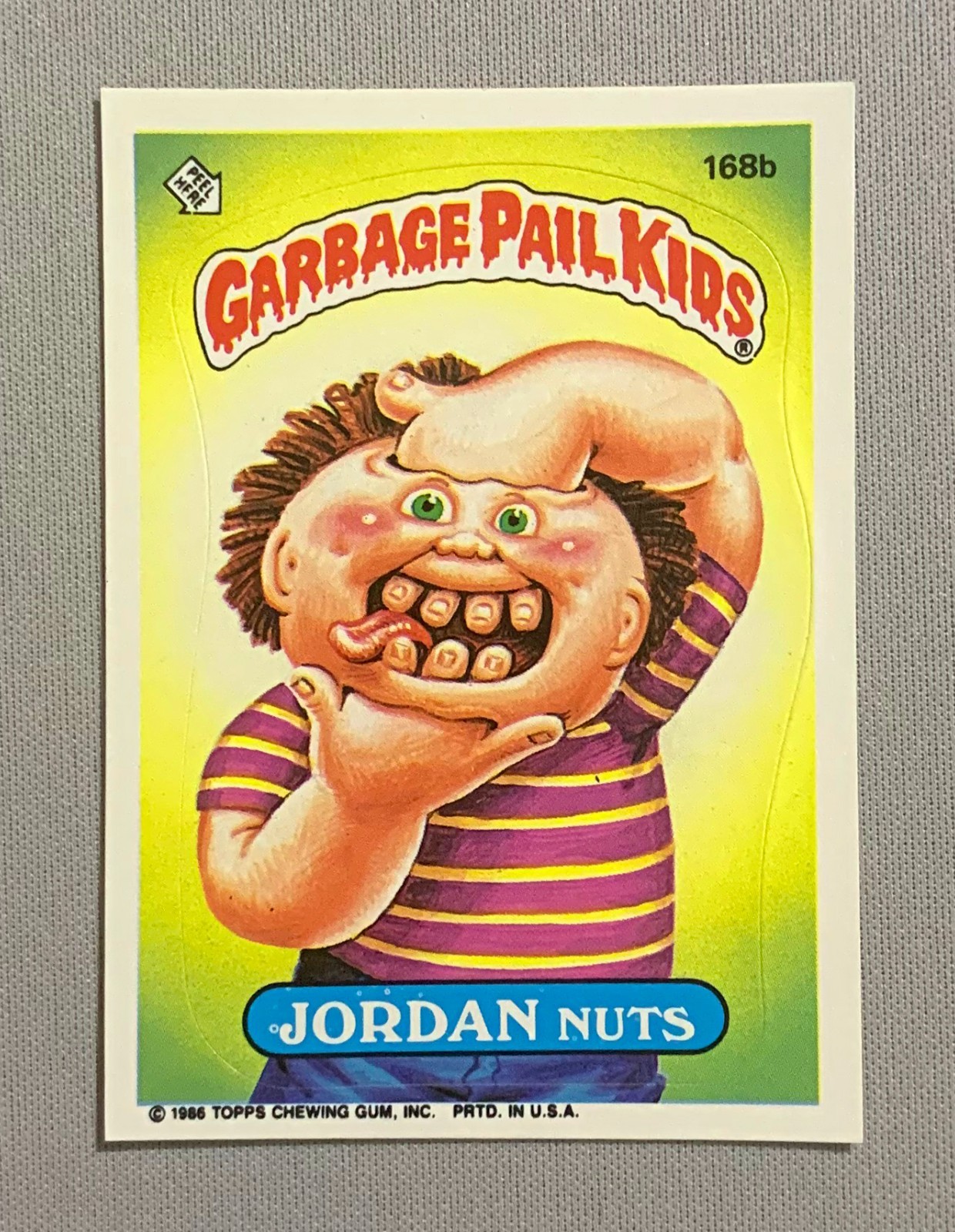 1986 Topps Garbage Pail Kids Series 5: Jordan Nuts 168b (EX-NM)