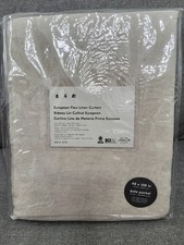 west elm European Flax Linen Curtain. 48" x 108" Natural / Flax