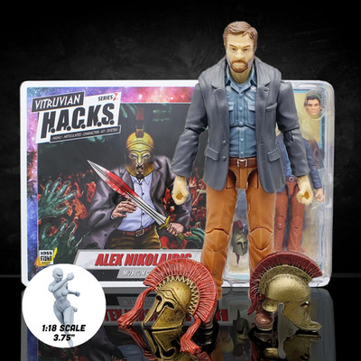 Vitruvian H.A.C.K.S. Action Figure: Alex Nikolaidis   Courageous Museum Curator