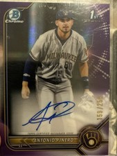 2022 Bowman Chrome - Prospect Autographs #CPA-AP Antonio Pinero (AU, RC)