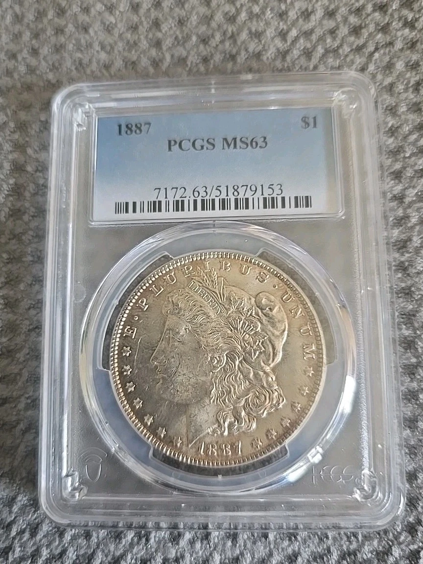 MS 63 Graded 1887 Year Morgan US Dollars (1878-1921) for sale | eBay