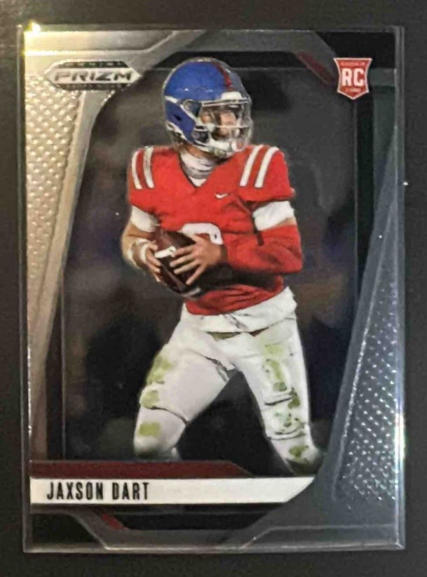 2025 Panini Prizm Draft Picks Jaxson Dart #90 RC Rebels