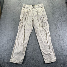 Banana Republic Pant Womens 6 Beige Cotton Cargo Straight Leg Utility Workwear