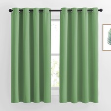 NICETOWN Forest Green Blackout Curtains, Grommet, Energy Saving, Kids Room, 2 Pa