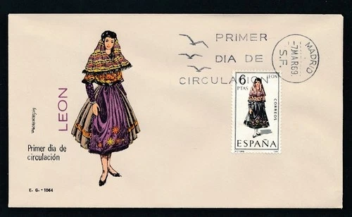 D473335 Spain FDC Traditional Costumes Leon