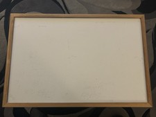 A2 Whiteboard - Wooden Backing & Frame - Used But In Good Condition