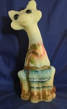 Fenton Alley Cat figurine 11 in tall Buttercream Hand Painted Paradise 2013
