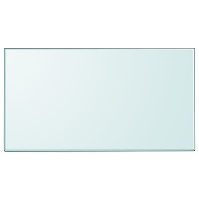 Tischplatte Hartglas transparent 120x65cm rechteckig 6mm kratzfest klar