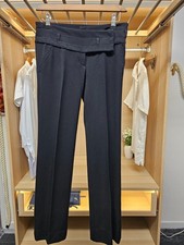 Miss Sixty Womens Black Tailored Trousers Slim Fit Smart Pants Size UK 8