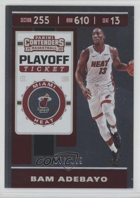 2019-20 Panini Contenders Playoff Ticket /199 Bam Adebayo #8 4l3