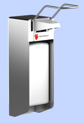 CleanSV Desinfektionsspender Seifenspender 1000 ml  Edelstahlgehäuse mit langem