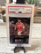 Topps 2025 Cactus Jack x ASG Jalen Johnson #41 Chrome All-Star PSA 10 Hawks