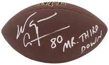 Wayne Chrebet Signed Wilson Super Grip F/S NFL Football w/Mr Third Down (SS COA)