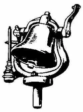 Cal Scale 190-317 HO Steam Engine Air Ringer Type Bell Rope Pull w/Bracket