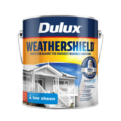 Dulux 4L Orange Low Sheen Weathershield Exterior Paint - 4L
