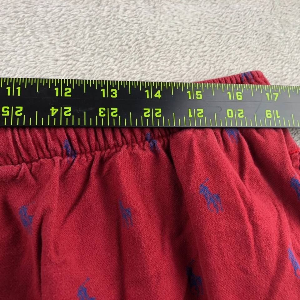 Polo Ralph Lauren Hombres Pijama Pantalones XL Rojo Ropa de Dormir Cordón Salón Pull On Foto 4 de 4