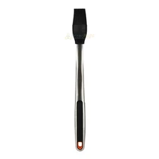 Mr Bar-B-Q Premium Basting Brush Silicone & Stainless Steel Rubber Grip 16 In