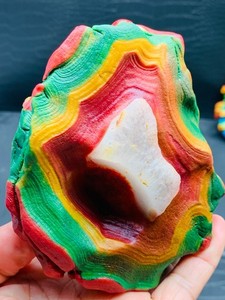 Natural Gobi jade agate raw stone collection mineral specimen gift crystal 536G