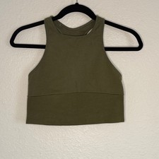 FP Free People Movement M/L Every Single Time Green Sports Bra Yoga Pilates