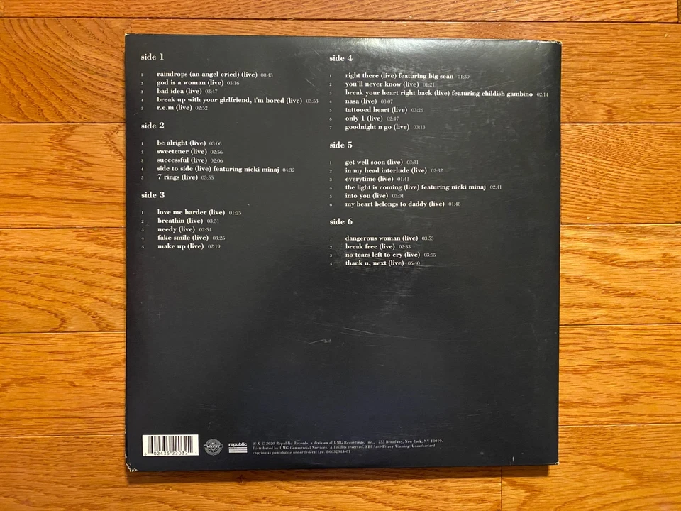 Ariana Grande - K Bye For Now 3-LP (SWT Live) 2021 Record Store Day RSD - Image 2 of 4