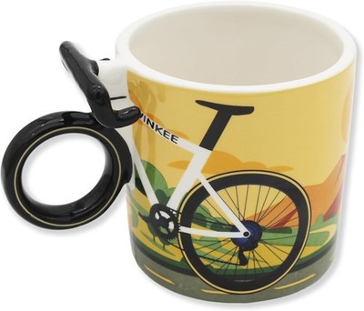 Winkee Fahrrad Kaffeetassen Gross 500 ml Keramik Teetassen Geschenk