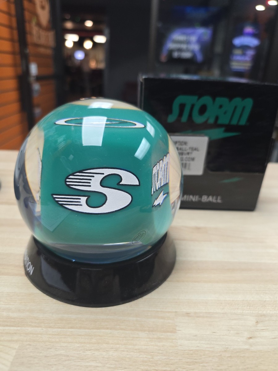 Storm Mini Bowling Ball, Teal, Paint The Lanes Breast Cancer