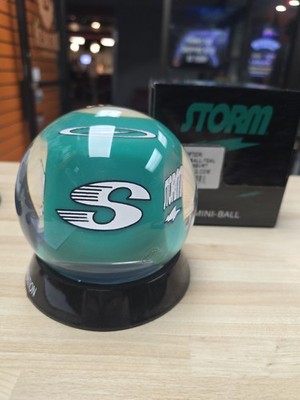 Storm Mini Bowling Ball, Teal, Paint The Lanes Breast Cancer