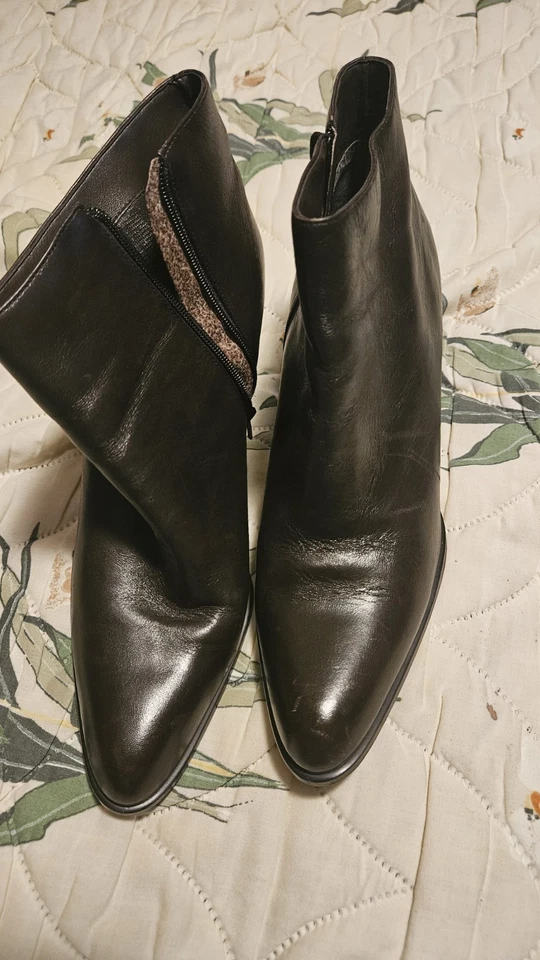 Bandolino Mujer Cuero Botín Marrón Oscuro Talla 10 Cremallera Foto 3 de 3