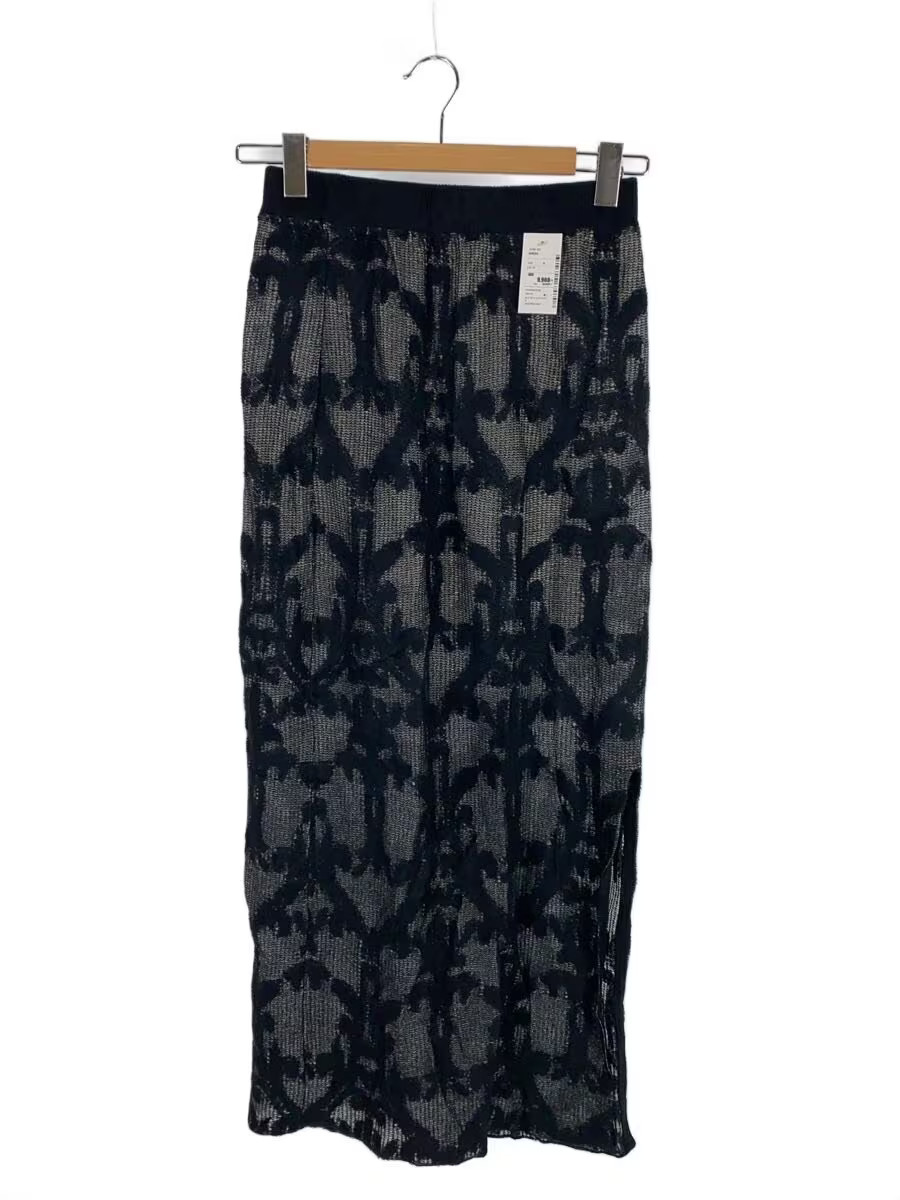 AMERI Long Skirt, Size S, Polyester, Black, 02251… - image 1