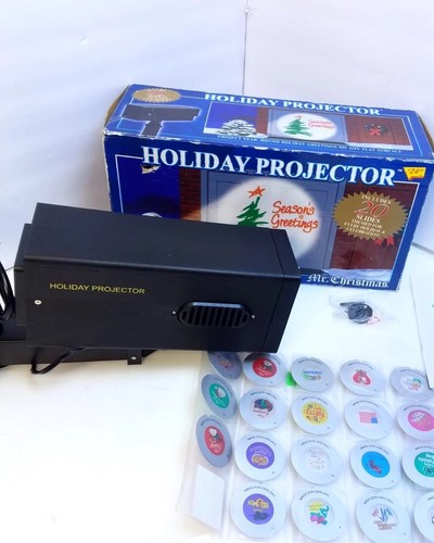 Mr Christmas Projector With Motion & Slides Year Around Holidays tested