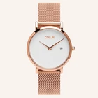 Coluri Frida Kahlo Women's Watch - White Face, Rose Gold Strap - BNIB - RRP £169