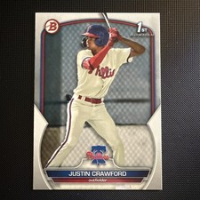 2023 Bowman 1st Bowman JUSTIN CRAWFORD Prospects #BP-3 (RC)