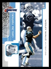 Wesley Walls 2001 Fleer Game Time #66 Carolina Panthers