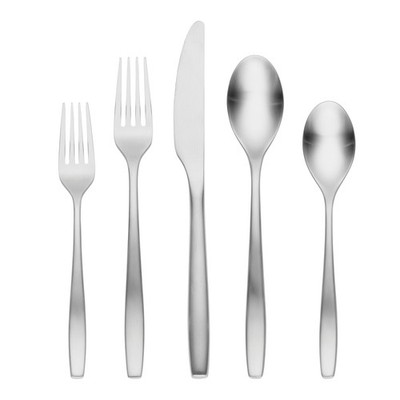 Silverware Sets, Averie Satin 20-Piece Flatware Set For 4, Service For 4, Sta...