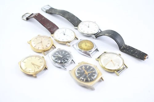 Vintage Mechanical Watches Sekonda Timex SPARES/REPAIRS x 8