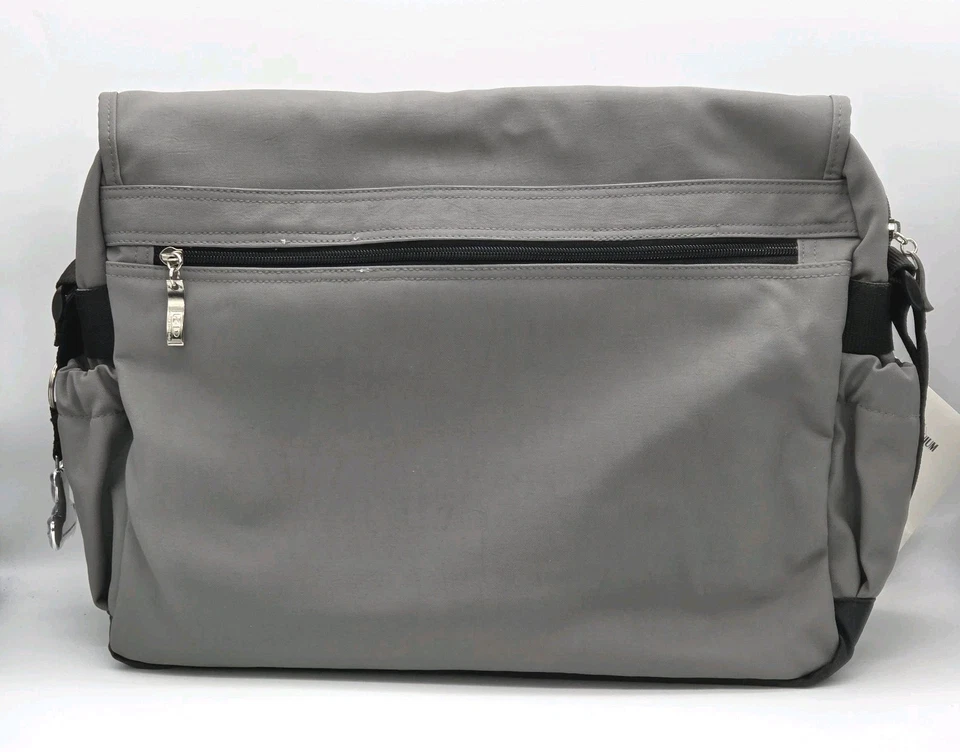 Kicker & David Design Diaper Messenger Bag Tote My Millennium Baby Gray Black - Image 2 of 4
