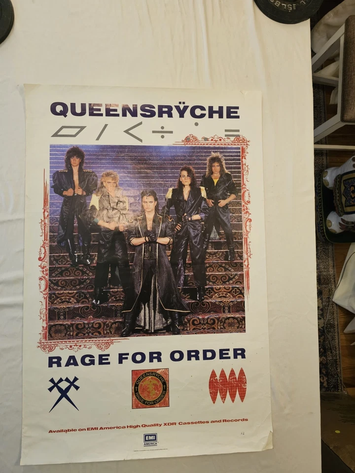 Queensryche Rage For Order Rare Original Promo Poster 36 X 24" RARE - Image 4 of 4