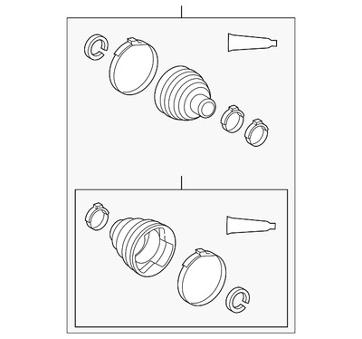 Genuine Toyota Boot Kit 04427-06550