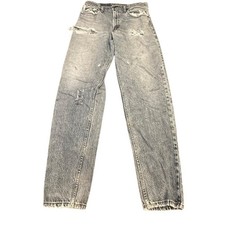 Levi's Gray Distressed Denim Jeans Ripped Grunge Vintage Style