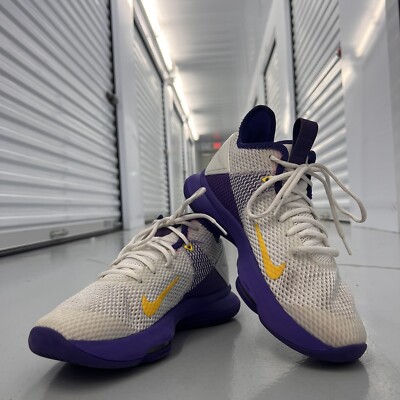 Nike Lebron Witness IV Lakers White Purple Gold BV7427-100