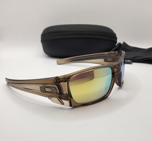 OAKLEY Custom FUEL CELL Brown Smoke w/ New Gold Polarized Sunglasses AUTHENTIC! - Picture 3 of 4
