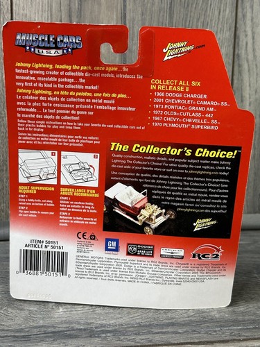 Chevy Chevelle SS 1967 Muscle Red Lines Johnny Lightning Muscle Cars USA Gold - Bild 2 von 12