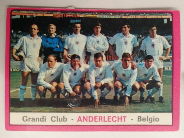 Team Anderlecht Figurine Calciatori panini 1967 1968 Excellent Recovered Team Anderlecht Figurine Calciatori panini 1967 1968 Excellent Recovered