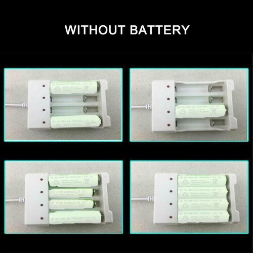 USB Four-slot Battery Charger AA/AAA Rechargeable Batteries--Hot J8N3 L0V2 - Afbeelding 2 van 12
