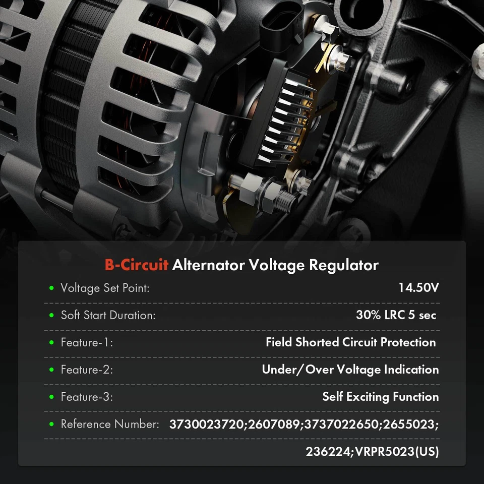 Alternator Voltage Regulator for Hyundai Elantra Accent Tucson Kia Rio Spectra - Image 2 of 4